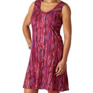 Prana Azalea Rainblur Alec Sleeveless Athletic Dress Purple Pink Women's